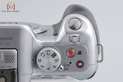 Used: Panasonic LUMIX DMC-G5W Silver Double Zoom Lens Kit, Low Shutter Count, With Original Box