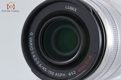 Used: Panasonic LUMIX DMC-G5W Silver Double Zoom Lens Kit, Low Shutter Count, With Original Box