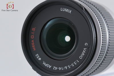 Used: Panasonic LUMIX DMC-G5W Silver Double Zoom Lens Kit, Low Shutter Count, With Original Box
