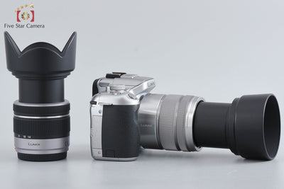 Used: Panasonic LUMIX DMC-G5W Silver Double Zoom Lens Kit, Low Shutter Count, With Original Box