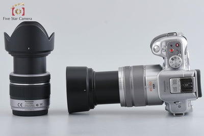 Used: Panasonic LUMIX DMC-G5W Silver Double Zoom Lens Kit, Low Shutter Count, With Original Box