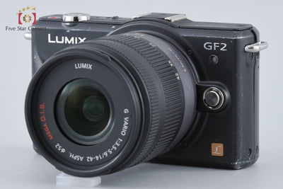 [Used] Panasonic LUMIX DMC-GF2 Black + LUMIX G VARIO 14-42mm f/3.5-5.6 ASPH. MEGA O.I.S. H-FS014042