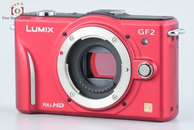 【Used】Panasonic LUMIX DMC-GF2 Red Mirrorless Interchangeable Lens Camera, Low Shutter Count