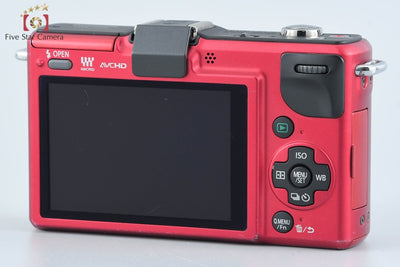 【Used】Panasonic LUMIX DMC-GF2 Red Mirrorless Interchangeable Lens Camera, Low Shutter Count