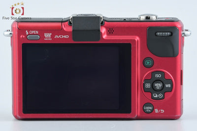 【Used】Panasonic LUMIX DMC-GF2 Red Mirrorless Interchangeable Lens Camera, Low Shutter Count