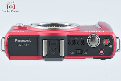 【Used】Panasonic LUMIX DMC-GF2 Red Mirrorless Interchangeable Lens Camera, Low Shutter Count