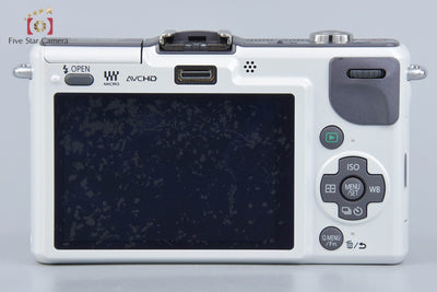 [Used] Panasonic LUMIX DMC-GF2 White + LUMIX G VARIO 14-42mm f/3.5-5.6 ASPH. MEGA O.I.S. H-FS014042