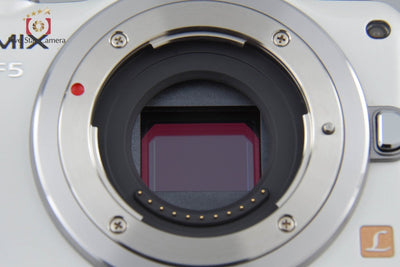 [Used] Panasonic LUMIX DMC-GF5 Shell White + 14-42mm f/3.5-5.6 ASPH. MEGA O.I.S. H-FS1442A Low Shutter Count