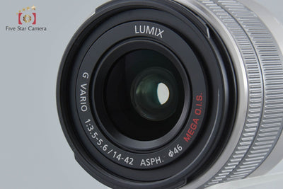 [Used] Panasonic LUMIX DMC-GF5 Shell White + 14-42mm f/3.5-5.6 ASPH. MEGA O.I.S. H-FS1442A Low Shutter Count