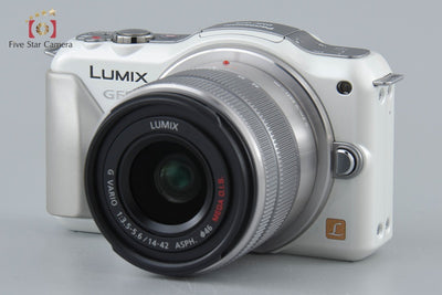 [Used] Panasonic LUMIX DMC-GF5 Shell White + 14-42mm f/3.5-5.6 ASPH. MEGA O.I.S. H-FS1442A Low Shutter Count
