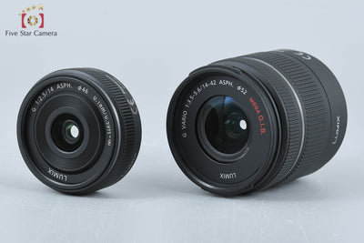 Used: Panasonic LUMIX DMC-GF5 Double Lens Kit, Espri Black, Low Shutter Count, With Original Box