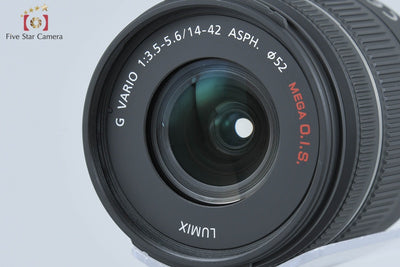 [Used] Panasonic LUMIX DMC-GF5 Double Lens Kit Espri Black, Low Shutter Count, With Original Box