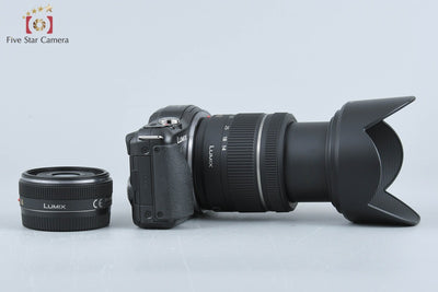 [Used] Panasonic LUMIX DMC-GF5 Double Lens Kit Espri Black, Low Shutter Count, With Original Box