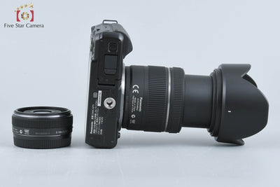 [Used] Panasonic LUMIX DMC-GF5 Double Lens Kit Espri Black, Low Shutter Count, With Original Box