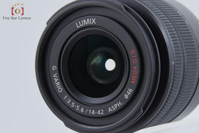 【Used】Panasonic LUMIX DMC-GF6 Black + VARIO 14-42mm f/3.5-5.6 ASPH. MEGA O.I.S. H-FS1442A Low Shutter Count