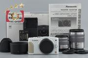 [Used] Panasonic LUMIX DMC-GF6W Double Zoom Lens Kit White with Original Box