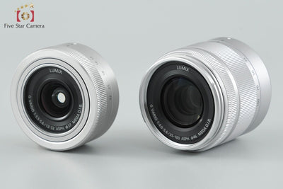 [Used] Panasonic LUMIX DMC-GF7W Double Zoom Lens Kit Silver, Low Shutter Count, With Original Box