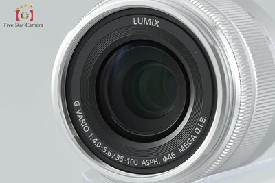 [Used] Panasonic LUMIX DMC-GF7W Double Zoom Lens Kit Silver, Low Shutter Count, With Original Box