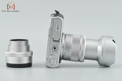 [Used] Panasonic LUMIX DMC-GF7W Double Zoom Lens Kit Silver, Low Shutter Count, With Original Box