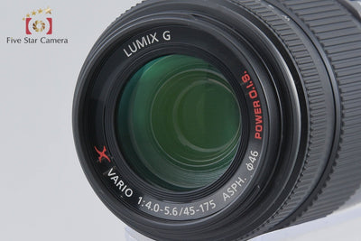 [Used] Panasonic LUMIX G X VARIO 45-175mm f/4-5.6 ASPH. POWER O.I.S. H-PS45175 Black