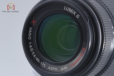 [Used] Panasonic LUMIX G X VARIO 45-175mm f/4-5.6 ASPH. POWER O.I.S. H-PS45175 Black