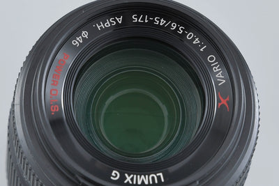 [Used] Panasonic LUMIX G X VARIO 45-175mm f/4-5.6 ASPH. POWER O.I.S. H-PS45175 Black