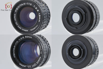 【中古】PENTAX ペンタックス 110 PF 18mm f/2.8 + 18mm f/2.8 + 24mm f/2.8 + 50mm f/2.8