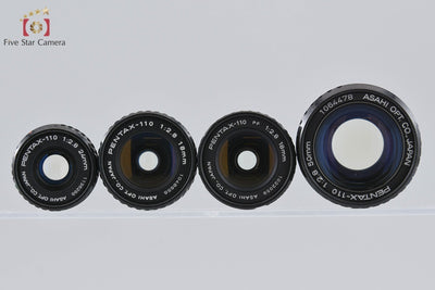 【中古】PENTAX ペンタックス 110 PF 18mm f/2.8 + 18mm f/2.8 + 24mm f/2.8 + 50mm f/2.8