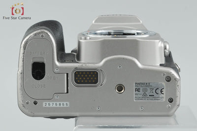 [Used] PENTAX K-3 Premium Silver Edition Digital SLR Camera with Original Box