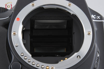 【中古】PENTAX ペンタックス K-x ダブルズームレンズキット ブラック シャッター回数僅少