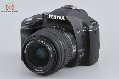 【中古】PENTAX ペンタックス K-x ダブルズームレンズキット ブラック シャッター回数僅少