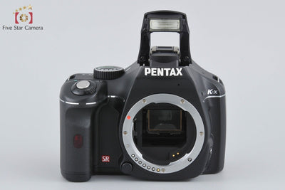 【中古】PENTAX ペンタックス K-x ダブルズームレンズキット ブラック シャッター回数僅少