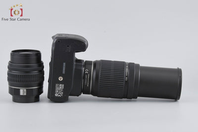 【中古】PENTAX ペンタックス K-x ダブルズームレンズキット ブラック シャッター回数僅少