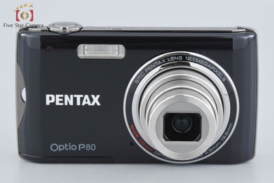【中古】PENTAX ペンタックス Optio P80 ブラック コンパクトデジタルカメラ