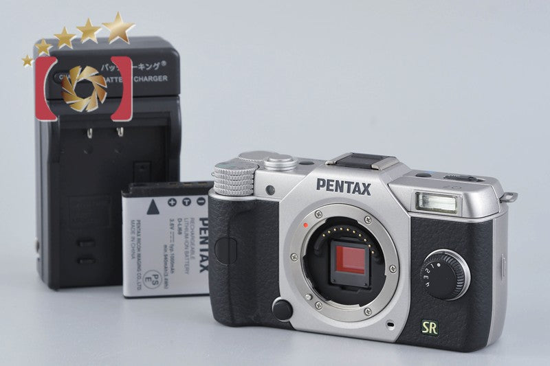 【中古】PENTAX ペンタックス Q7 シルバー ミラーレス一眼カメラ シャッター回数僅少