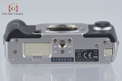 【中古】PENTAX ペンタックス Q7 シルバー ミラーレス一眼カメラ シャッター回数僅少