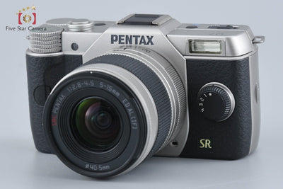 【中古】PENTAX ペンタックス Q7 ダブルズームキット シルバー シャッター回数僅少 元箱付き