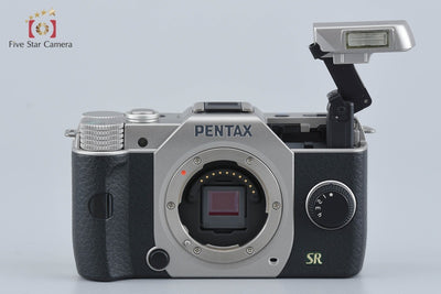 【中古】PENTAX ペンタックス Q7 ダブルズームキット シルバー シャッター回数僅少 元箱付き