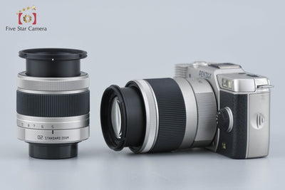 【中古】PENTAX ペンタックス Q7 ダブルズームキット シルバー シャッター回数僅少 元箱付き