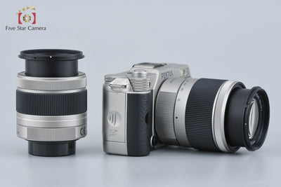 【中古】PENTAX ペンタックス Q7 ダブルズームキット シルバー シャッター回数僅少 元箱付き