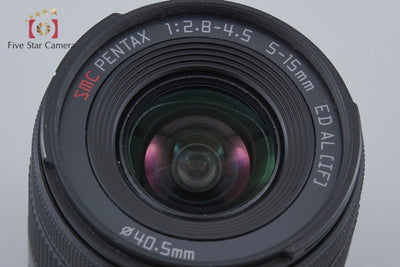 [Used] PENTAX Pentax SMC 5-15mm f/2.8-4.5 ED AL IF 02 STANDARD ZOOM Q-mount Black