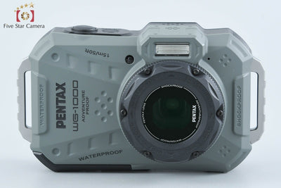 [Used] RICOH Pentax WG-1000 Olive Waterproof Action Camera with Original Box