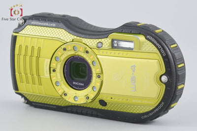 [Used] RICOH Pentax WG-4 Lime Yellow Waterproof Action Camera, low shutter count