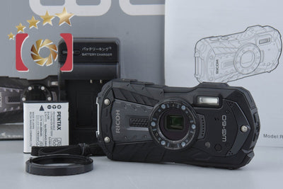 Used RICOH WG-60 Black Waterproof Action Camera, low shutter count, with original box