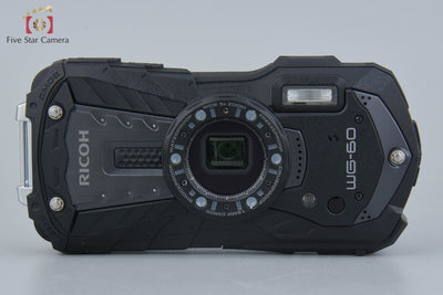 Used RICOH WG-60 Black Waterproof Action Camera, low shutter count, with original box