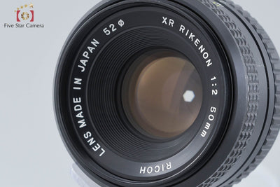 【中古】RICOH リコー XR RIKENON 50mm f/2 ペンタックスKマウント