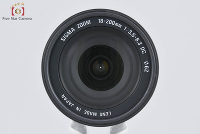 【中古】SIGMA シグマ 18-200mm f/3.5-6.3 D DC ソニー/ミノルタAマウント用