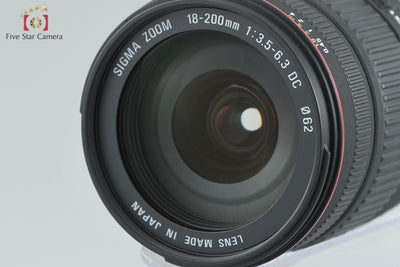 【中古】SIGMA シグマ 18-200mm f/3.5-6.3 DC キヤノン用