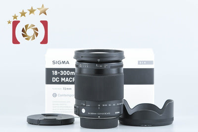 【中古】SIGMA シグマ 18-300mm f/3.5-6.3 DC MACRO OS HSM Contemporary ニコン用 元箱付き