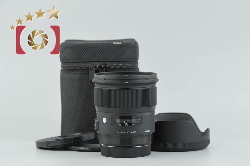 【中古】SIGMA シグマ Art 24mm f/1.4 DG HSM キヤノン用